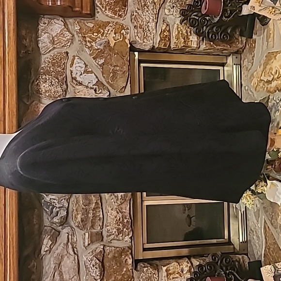 Kasper & Company Black Jacquard Fabric Jacket A.S.L. Size 12 - Picture 5 of 12